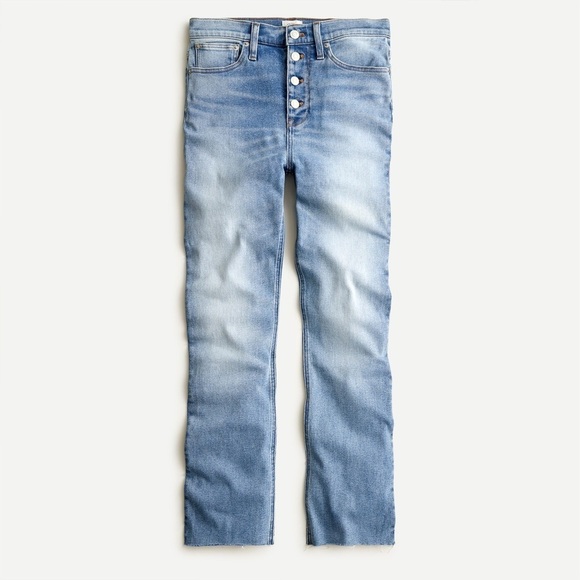 J. Crew 10’’ Billie Demi Boot Crop Jeans in Light Wash Size 28 - Picture 3 of 16